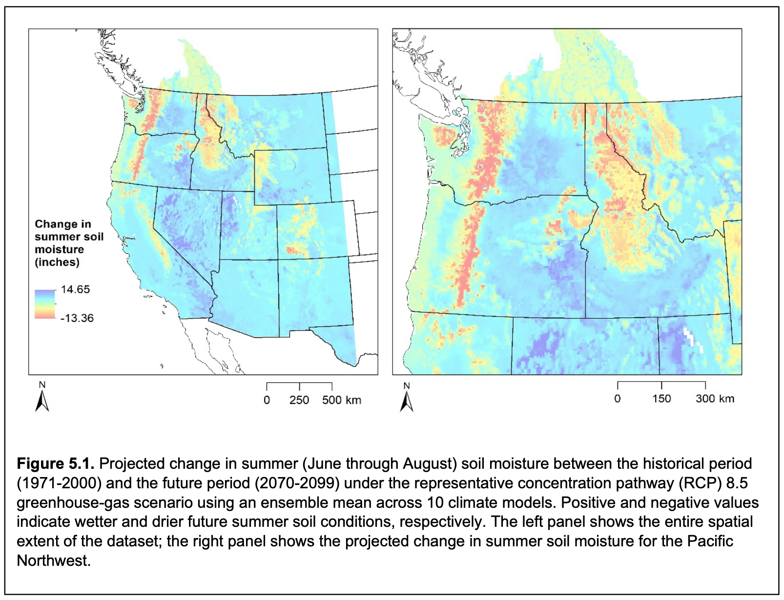 Chapter 5: Changes in snowpack, soil moisture, and fuel moisture